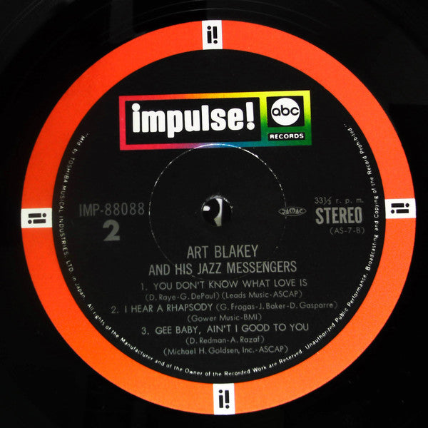 Art Blakey & The Jazz Messengers - Art Blakey And His Jazz Messengers (Vinyl, LP, Album, Reissue, Stereo) Very Good Plus (VG+) / Very Good (VG)