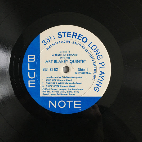 Art Blakey Quintet - A Night At Birdland (Volume 1) (Vinyl, LP, Album, Reissue, Stereo) Good Plus (G+) / Very Good Plus (VG+)