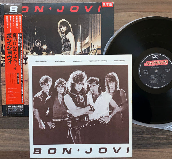 Bon Jovi - Bon Jovi = 夜明けのランナウェイ (Vinyl, LP, Album, Promo, Stereo) Very Good Plus (VG+) / Very Good (VG)