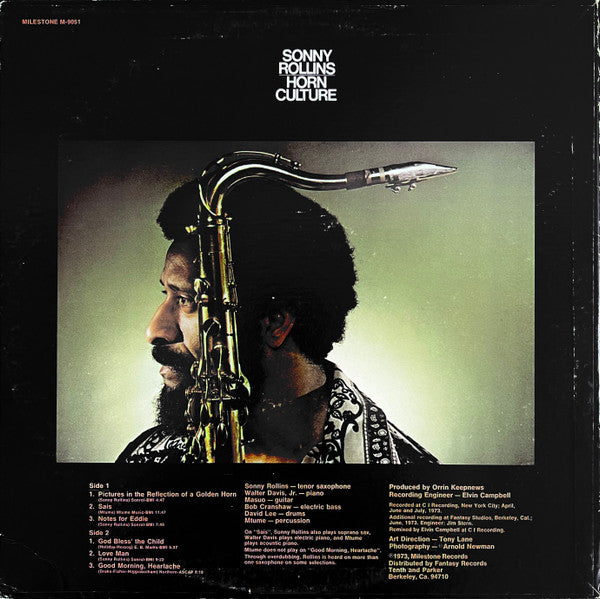 Sonny Rollins - Horn Culture (Vinyl, LP, Album)