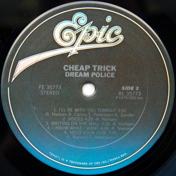 Cheap Trick - Dream Police (Vinyl, LP, Album, Stereo) Very Good (VG) / Very Good Plus (VG+)