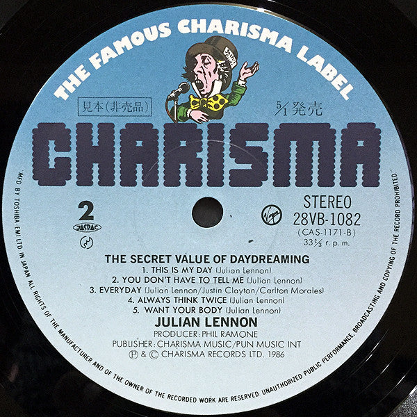 Julian Lennon - The Secret Value Of Daydreaming (Vinyl, LP, Album, Promo) Near Mint (NM or M-) / Very Good (VG)