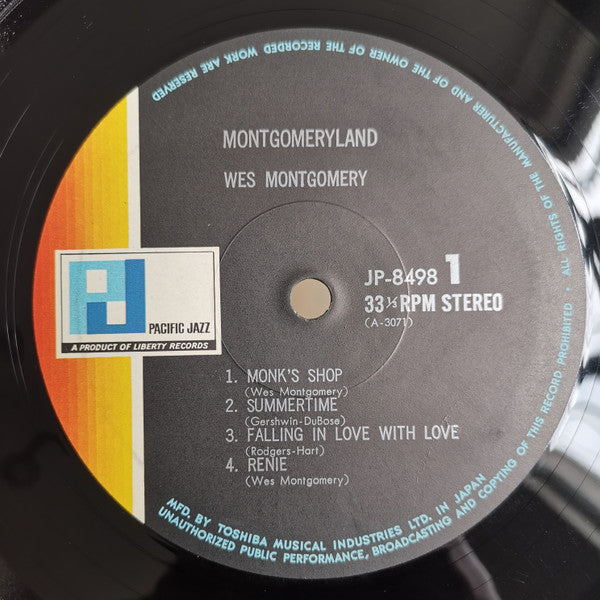 Wes Montgomery - Montgomery Land (Vinyl, LP, Album, Special Edition, Stereo) Very Good Plus (VG+) / Good (G)
