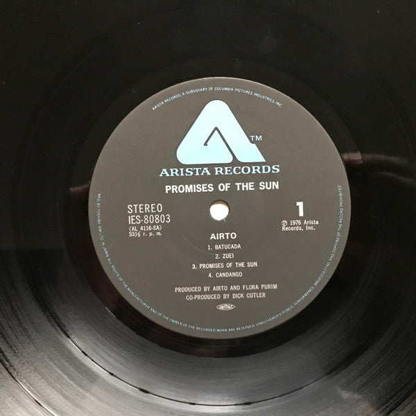 Airto Moreira - Promises Of The Sun (Vinyl, LP, Album) Very Good Plus (VG+) / Good Plus (G+)