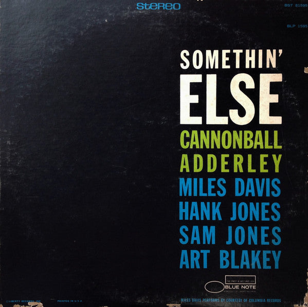 Cannonball Adderley - Somethin' Else = サムシン・エルス (Vinyl, LP, Album, ...