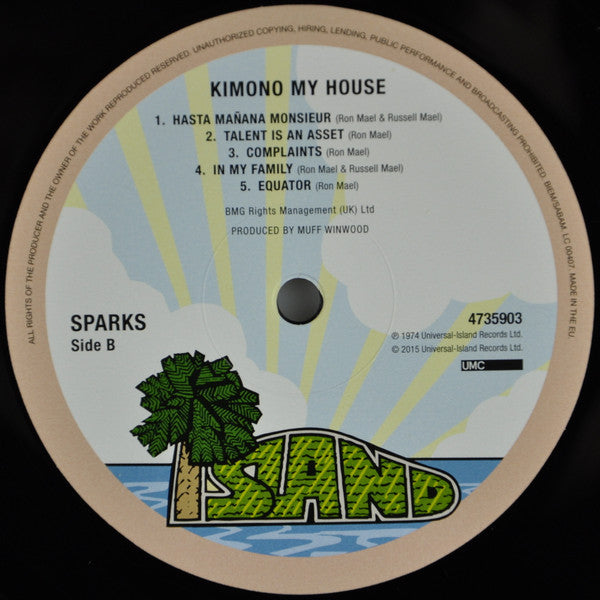 Sparks - Kimono My House (Vinyl, LP, Album, Reissue, Remastered, Repress) Very Good Plus (VG+) / Near Mint (NM or M-)