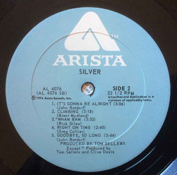 Silver (10) - Silver (Vinyl, LP, Album, Stereo) Very Good (VG) / Good (G)