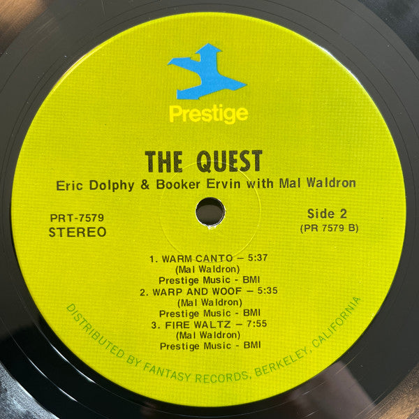 Eric Dolphy - The Quest (Vinyl, LP, Album, Reissue) Very Good (VG) / Very Good Plus (VG+)