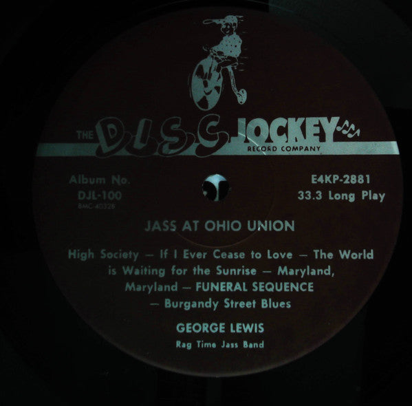 George Lewis' Ragtime Band - Jass At The Ohio Union (2xVinyl, LP) Near Mint (NM or M-) / Very Good Plus (VG+)