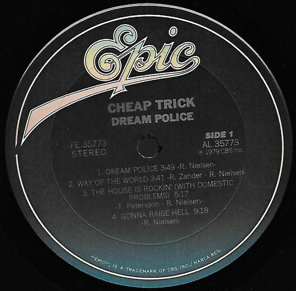 Cheap Trick - Dream Police (Vinyl, LP, Album, Stereo) Very Good (VG) / Very Good Plus (VG+)