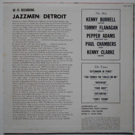 Kenny Burrell - Jazzmen: Detroit (Vinyl, LP, Album, Mono)