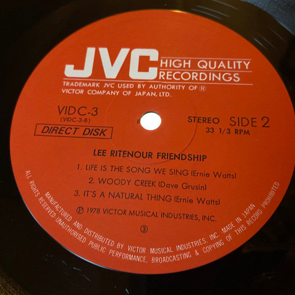 Lee Ritenour - Friendship (Vinyl, LP, Album)