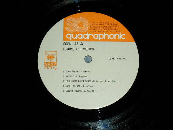 Loggins And Messina - Loggins And Messina (Vinyl, LP, Album, Quadraphonic) Very Good Plus (VG+) / Very Good (VG)