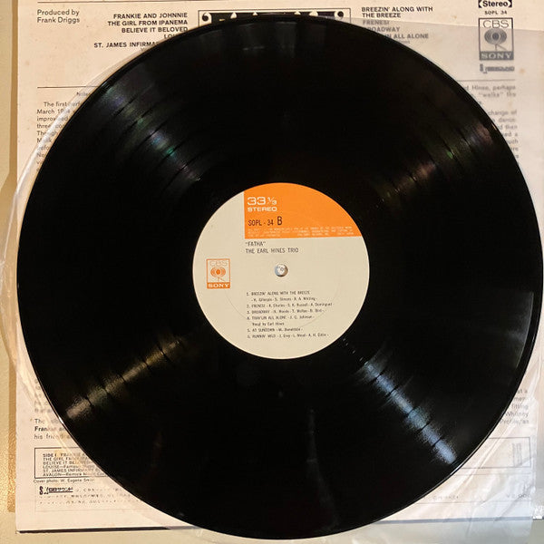 The Earl Hines Trio - Fatha (Vinyl, LP, Album, Reissue, Mono) Very Good Plus (VG+) / Very Good (VG)