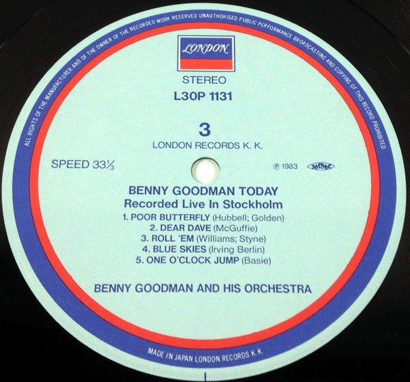 Benny Goodman And His Orchestra - Benny Goodman In Concert (Recorded Live In Stockholm) (2xVinyl, LP, Album, Stereo) Near Mint (NM or M-) / Very Good (VG)