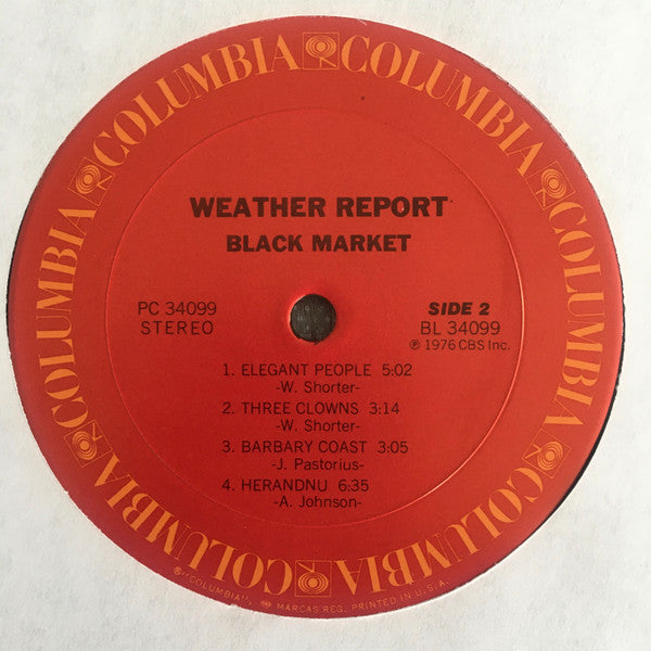 Weather Report - Black Market (Vinyl, LP, Album, Stereo) Very Good (VG) / Very Good (VG)