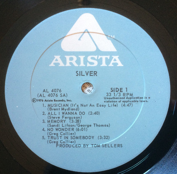 Silver (10) - Silver (Vinyl, LP, Album, Stereo) Very Good (VG) / Good (G)