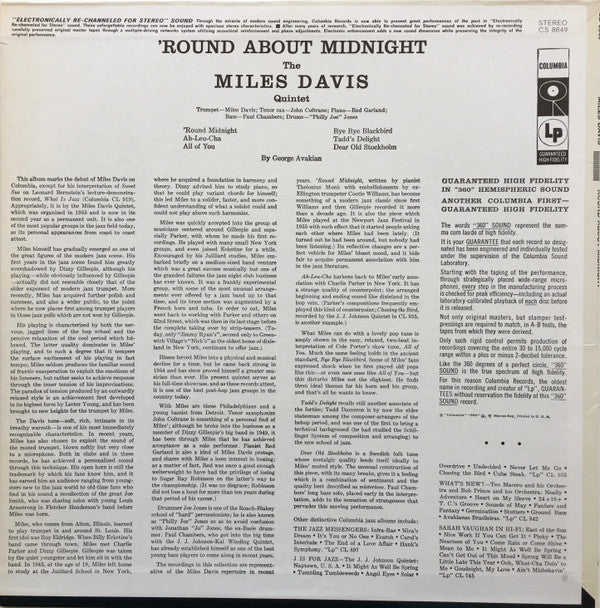 The Miles Davis Quintet - 'Round About Midnight (Vinyl, LP, Album, ...