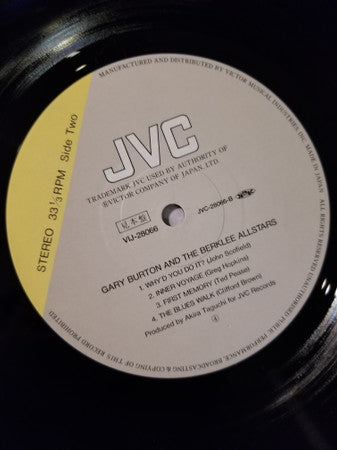 Gary Burton - Gary Burton And The Berklee All-Stars (Vinyl, LP, Album) Very Good Plus (VG+) / Very Good Plus (VG+)
