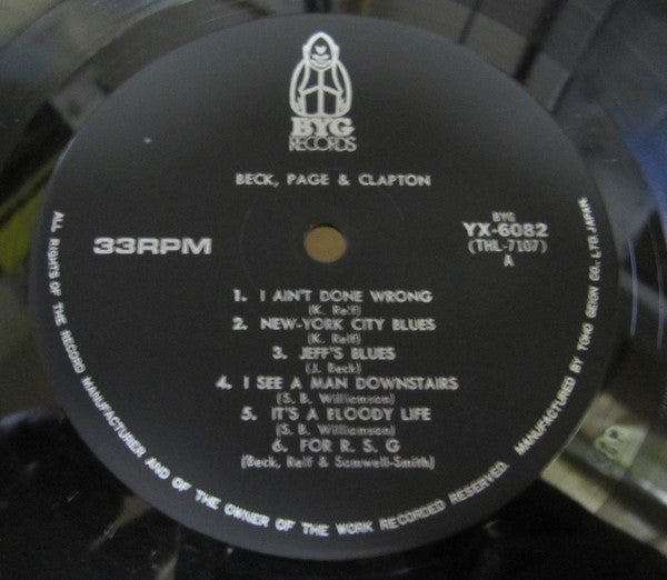 Jeff Beck - Beck, Page & Clapton (Vinyl, LP, Compilation) Very Good (VG) / Very Good (VG)