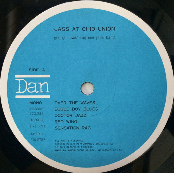 George Lewis' Ragtime Band - Jass At The Ohio Union (2xVinyl, Box Set, LP, Reissue, Mono) Very Good (VG) / Very Good Plus (VG+)