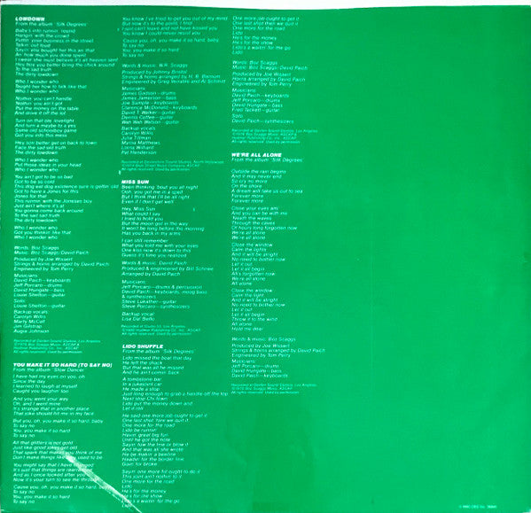 Boz Scaggs - Hits! (Vinyl, LP, Compilation) Very Good (VG) / Very Good (VG)