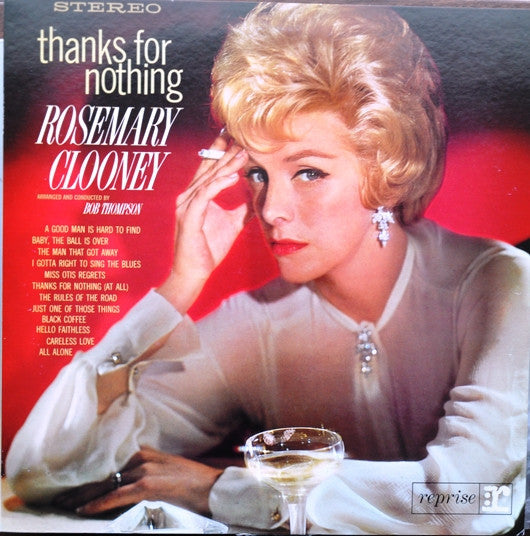 Rosemary Clooney - Thanks For Nothing (Vinyl, LP, Reissue, Stereo) Very Good Plus (VG+) / Very Good (VG)