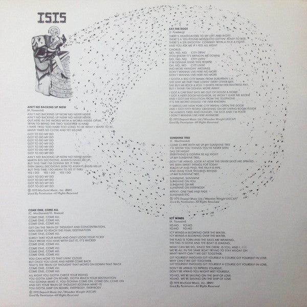 Isis (7) - Ain't No Backin' Up Now (Vinyl, LP, Album) Good Plus (G+) / Good (G)