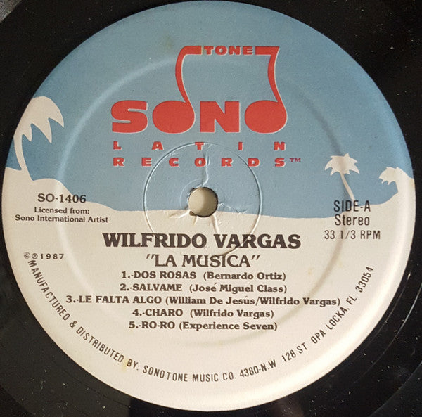 Wilfrido Vargas - La Musica (Vinyl, LP, Album) Very Good (VG) / Very Good (VG)
