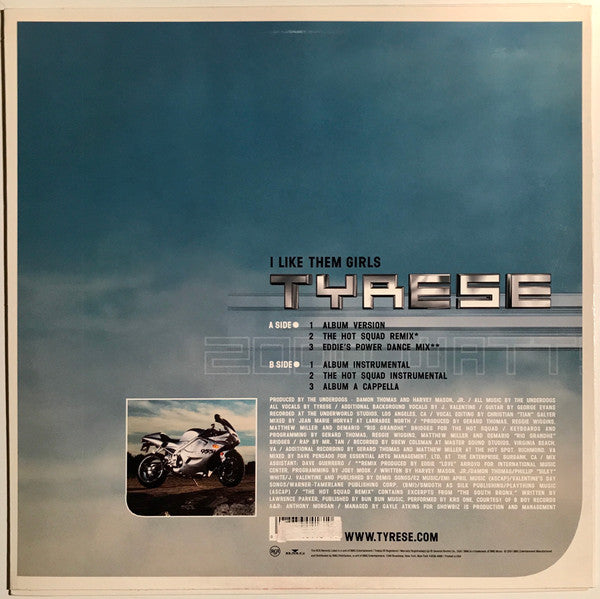 Tyrese - I Like Them Girls (Vinyl, 12", 33 ⅓ RPM, Single) Good Plus (G+) / Good Plus (G+)