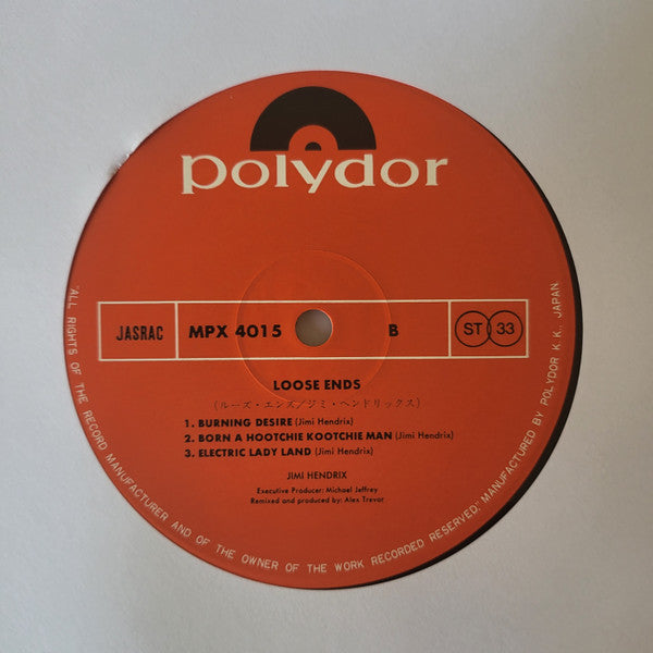 Jimi Hendrix - Loose Ends... (Vinyl, LP, Album, Reissue) Very Good Plus (VG+) / Very Good (VG)
