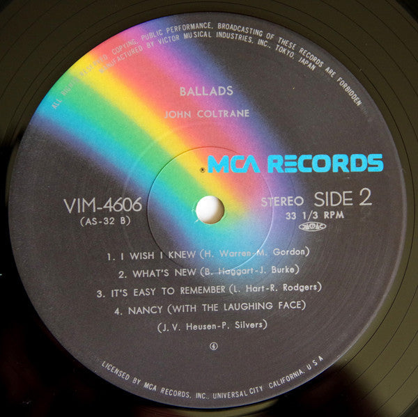 The John Coltrane Quartet - Ballads (Vinyl, LP, Album, Reissue, Ste...