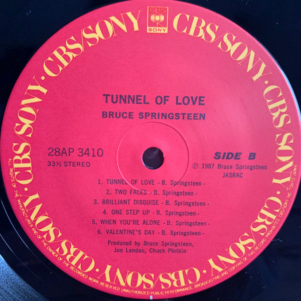 Bruce Springsteen - Tunnel Of Love (Vinyl, LP, Album, Stereo)