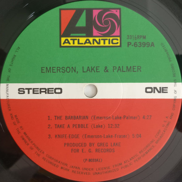 Emerson, Lake & Palmer - Emerson Lake & Palmer (Vinyl, LP, Album, R...