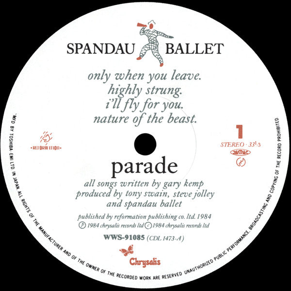 Spandau Ballet - Parade (Vinyl, LP, Album, Stereo)