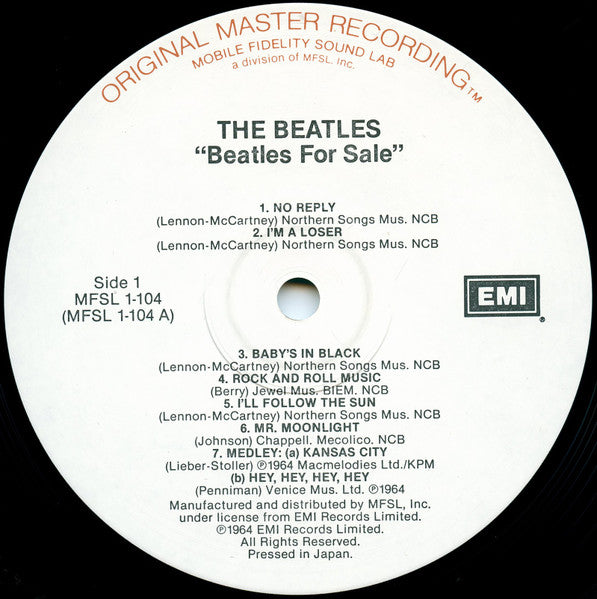 The Beatles - Beatles For Sale (Vinyl, LP, Album, Limited Edition, Reissue, Remastered, Stereo) Mint (M) / Mint (M)