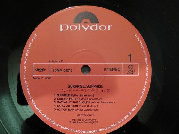 Mezzoforte - Surprise Surprise (Vinyl, LP, Album)
