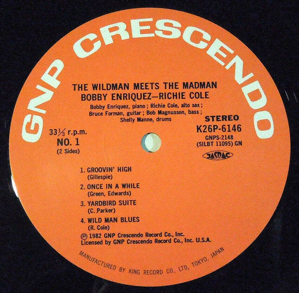 Bobby Enriquez - "The Wildman" Meets "The Madman" (Vinyl, LP, Album) Good Plus (G+) / Very Good (VG)
