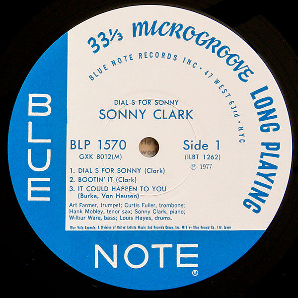 Sonny Clark - Dial "S" For Sonny (Vinyl, LP, Album, Reissue, Mono) Very Good Plus (VG+) / Very Good (VG)