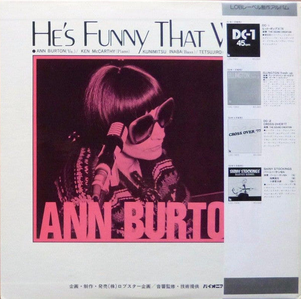 Ann Burton - He's Funny That Way (Vinyl, LP, Album, Limited Edition...