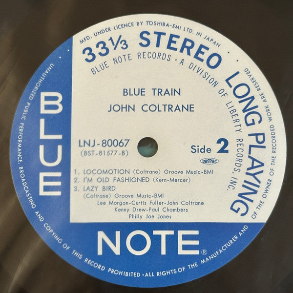 John Coltrane - Blue Train (Vinyl, LP, Album, Stereo, Reissue) Very Good Plus (VG+) / Very Good Plus (VG+)