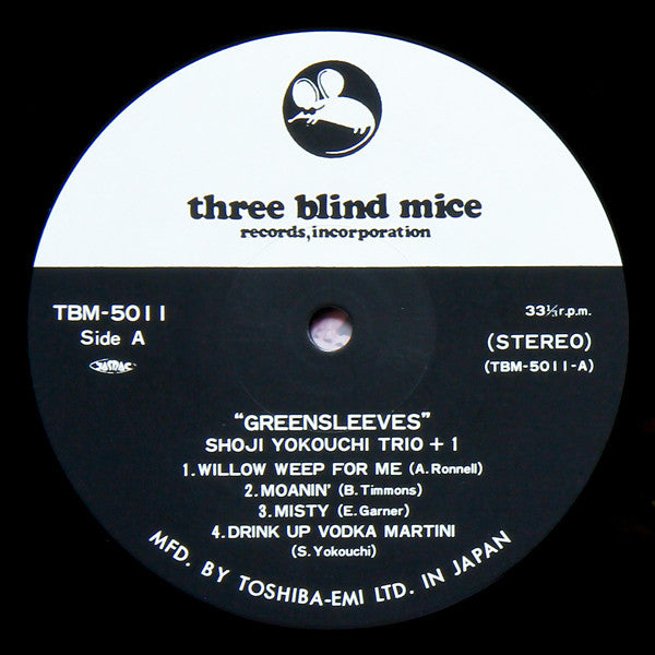 Shoji Yokouchi Trio - Greensleeves (Vinyl, LP, Album) Near Mint (NM or M-) / Very Good Plus (VG+)