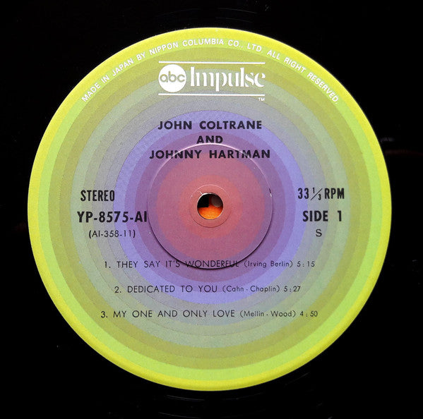 John Coltrane - John Coltrane And Johnny Hartman (Vinyl, LP, Album, Reissue, Stereo) Very Good (VG) / Very Good Plus (VG+)