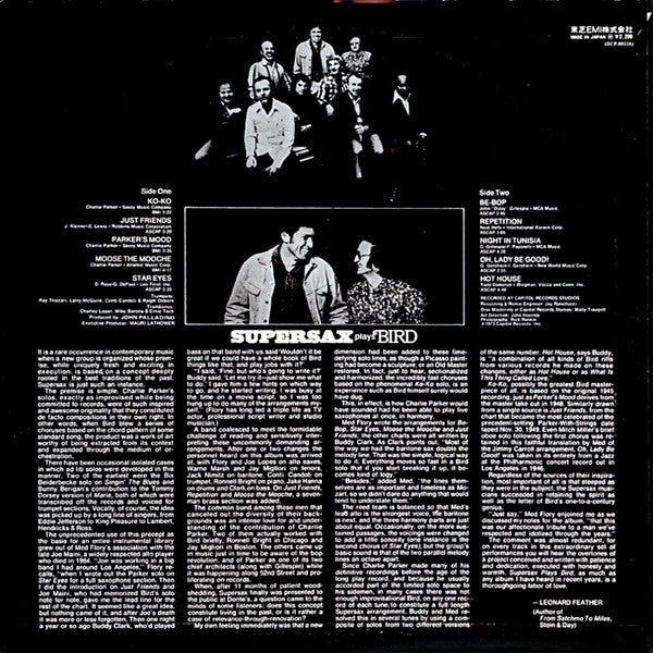 Supersax - Supersax Plays Bird (Vinyl, LP, Album)