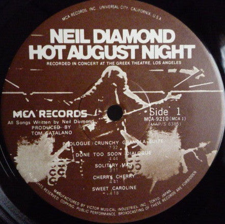 Neil Diamond - Hot August Night (Vinyl, LP)