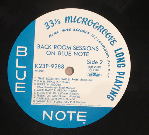 Art Hodes' Back Room Boys - Back Room Sessions On Blue Note (Vinyl, LP, Compilation, Limited Edition, Reissue) Very Good Plus (VG+) / Very Good Plus (VG+)