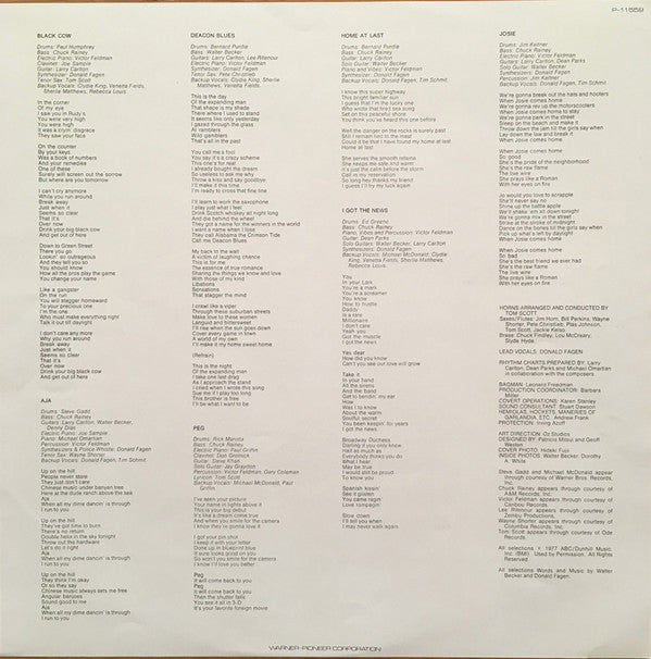 Steely Dan - Aja (Vinyl, LP, Album, Reissue, Stereo) Very Good Plus (VG+) / Very Good Plus (VG+)