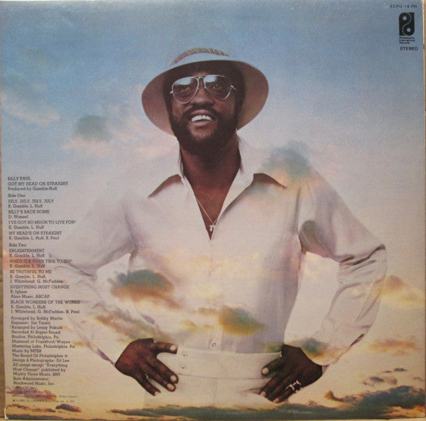 Billy Paul - Got My Head On Straight (Vinyl, LP, Album) Very Good (VG) / Very Good (VG)