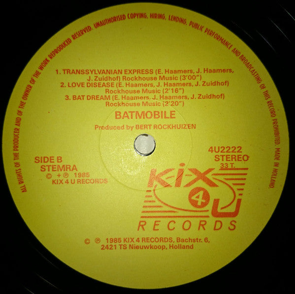 Batmobile - Batmobile (Vinyl, LP, Mini-Album) Very Good Plus (VG+) / Very Good Plus (VG+)