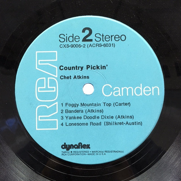 Chet Atkins - Country Pickin' (2xVinyl, LP, Compilation) Good Plus (G+) / Very Good Plus (VG+)